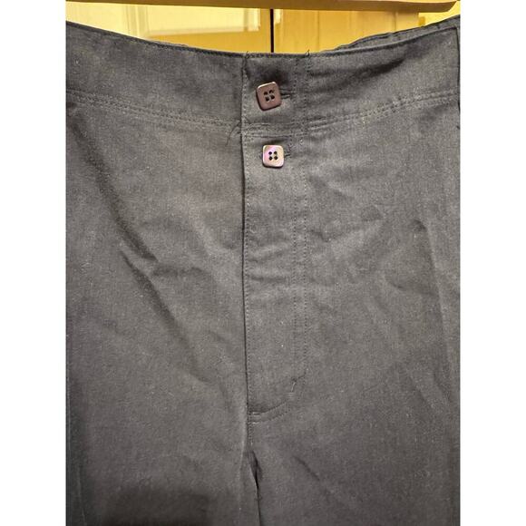 CJ Banks Navy Blue Tencel Straight Leg Pants Pockets Zipper Button Plus Size 18W - Picture 4 of 12